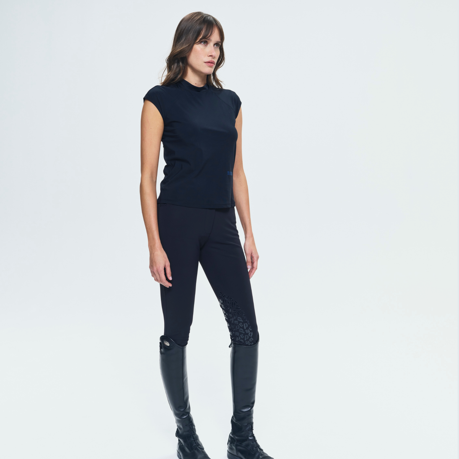 Dada Sport Kit New Ladies Knee Grip Breeches, Black