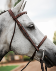 ADT Tack Imperial Bridle w/Raised Fancy Laced Reins, Brown