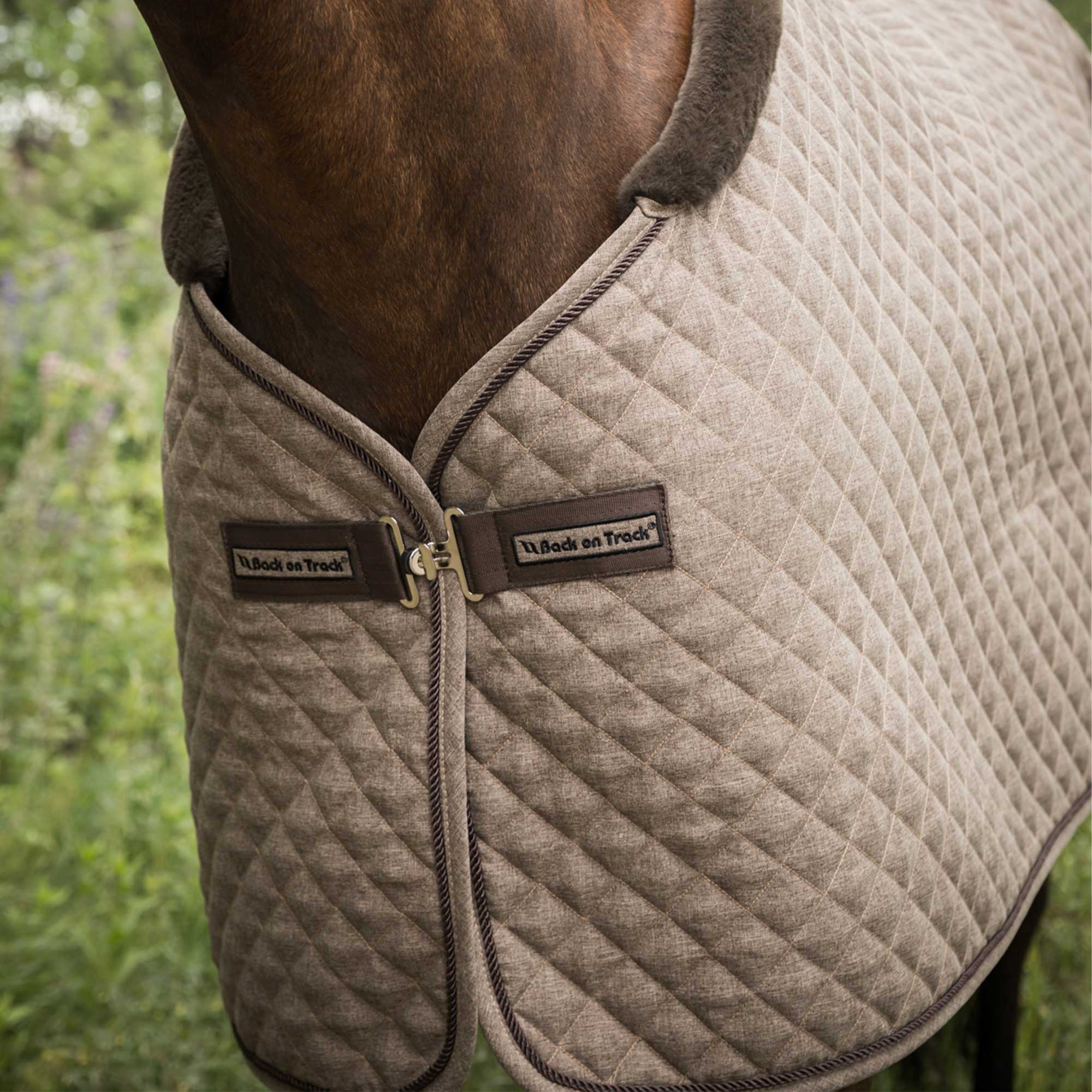 Back on Track Haze Collection Show Quilt, Brown