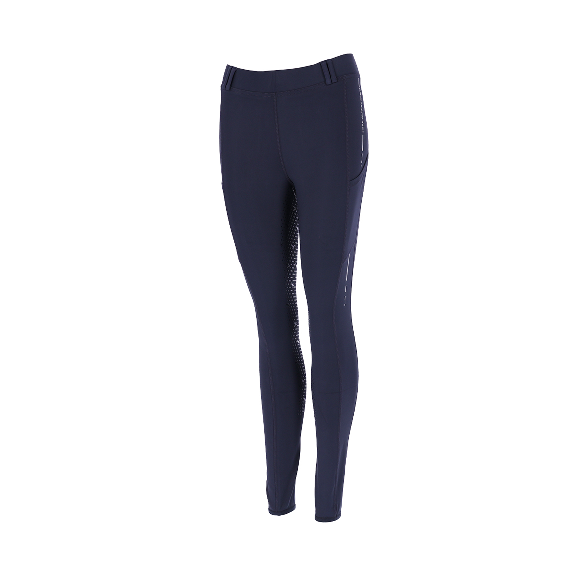 Schockemohle New Ladies Mid Rise Full Grip Pocket Riding Tights, Night