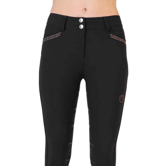 Montar Erin Pearl Soft-tech Full Grip Breeches, Black