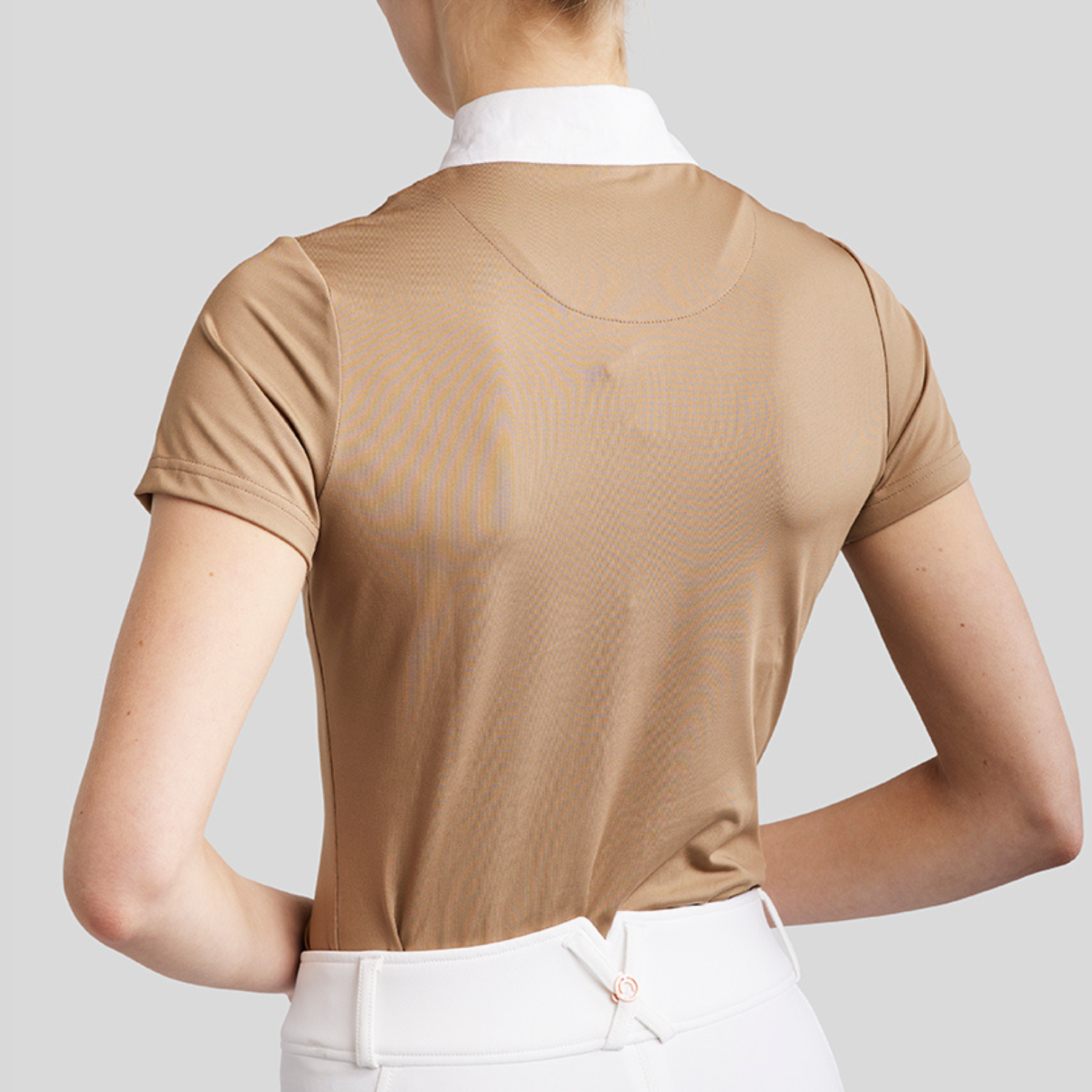 Montar MoViolet Ladies Short Sleeve Competition Shirt, Latte