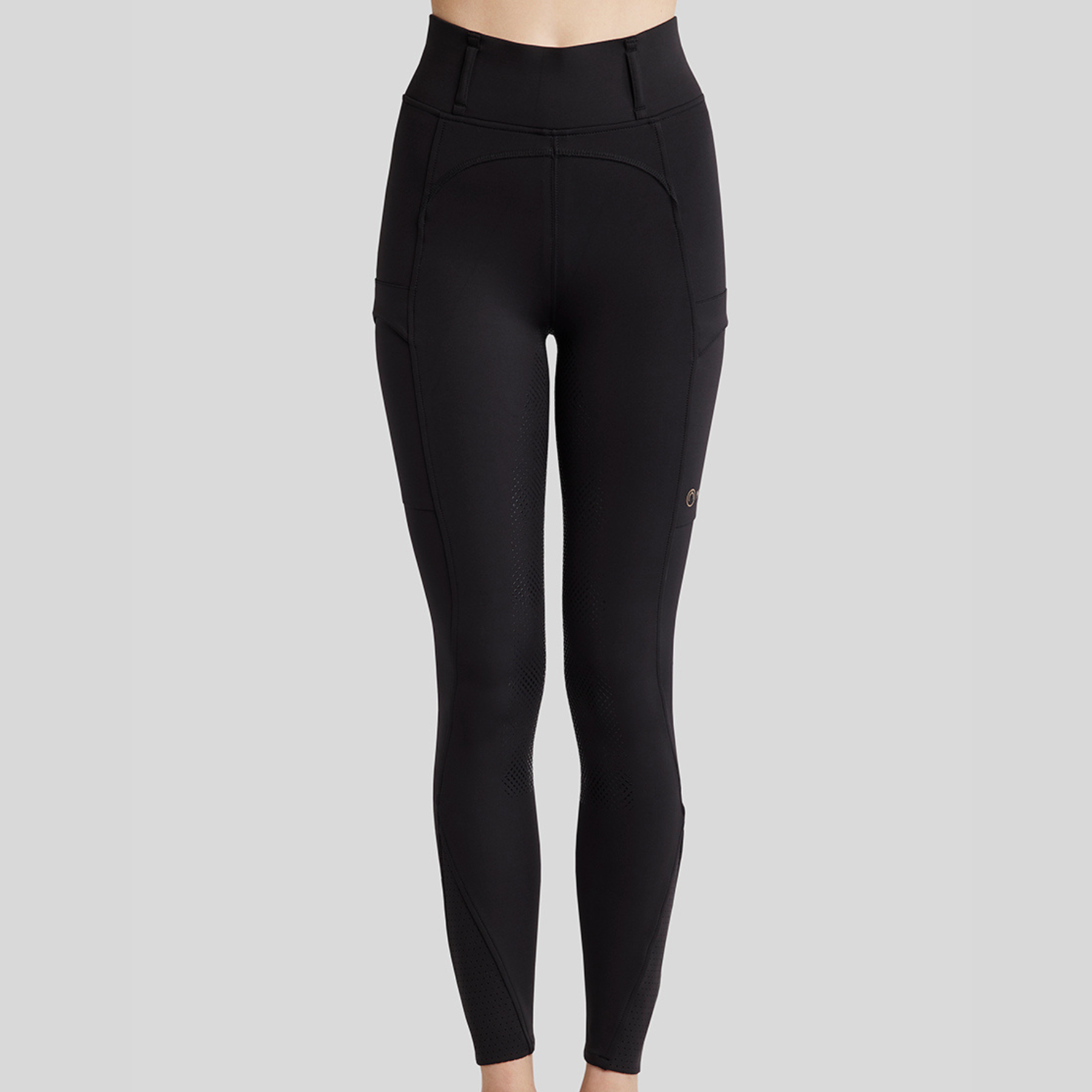 Montar MoZoe Ladies Compression Pull On Full Grip Leggings, Black