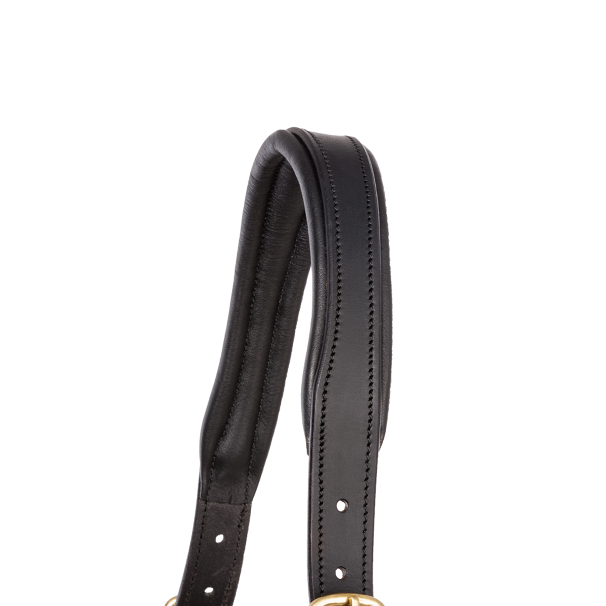 Kavalkade Cinta Leather Halter, Black with Brass