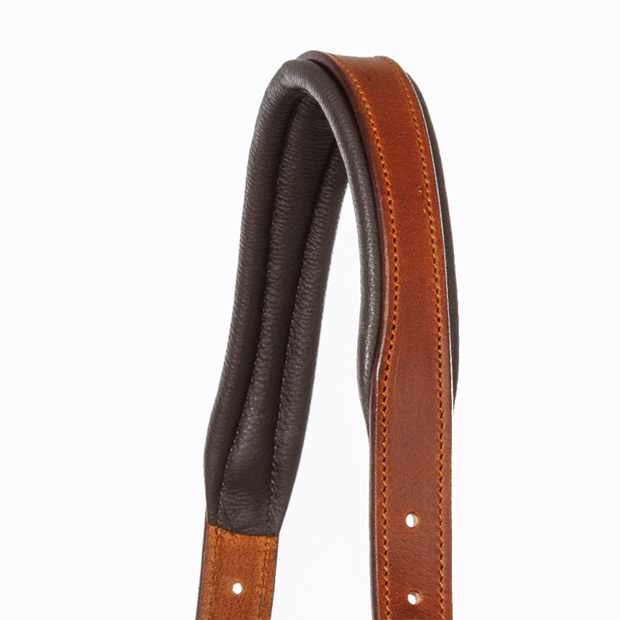 Kavalkade Cinta Leather Halter, Cognac with Brass