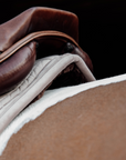 Kentucky Horsewear Skin Friendly Saddle Pad Velvet Dressage, Beige