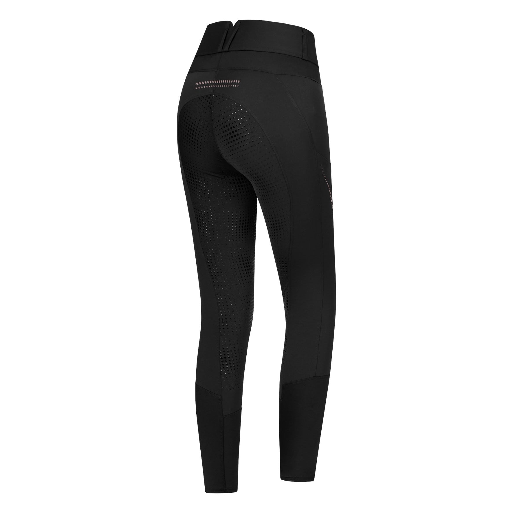 ELT Mina Thermal Winter High Rise Full Grip Breeches, Black