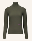 Dada Sport Consul Ladies Funnel Collar Long Sleeve T-Shirt, Oxyde Green