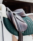 Kentucky Horsewear Skin Friendly Saddle Pad Velvet Jumping, Pine Green