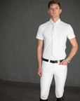 LeMieux Monsieur Men's Short Sleeve Competition Shirt, White
