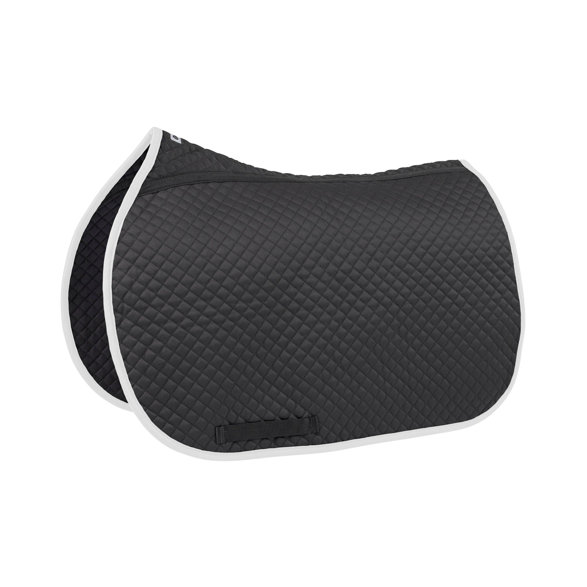 Equifit Essential Square Pad Black With Color Binding White