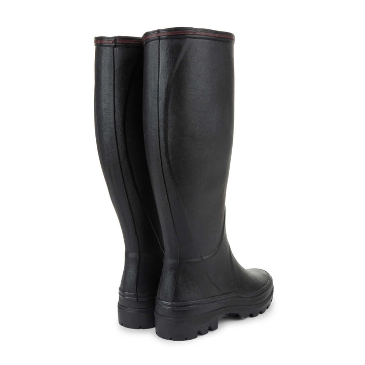 Le Chameau Women's Giverny Jersey Lined Waterproof Boots, Noir