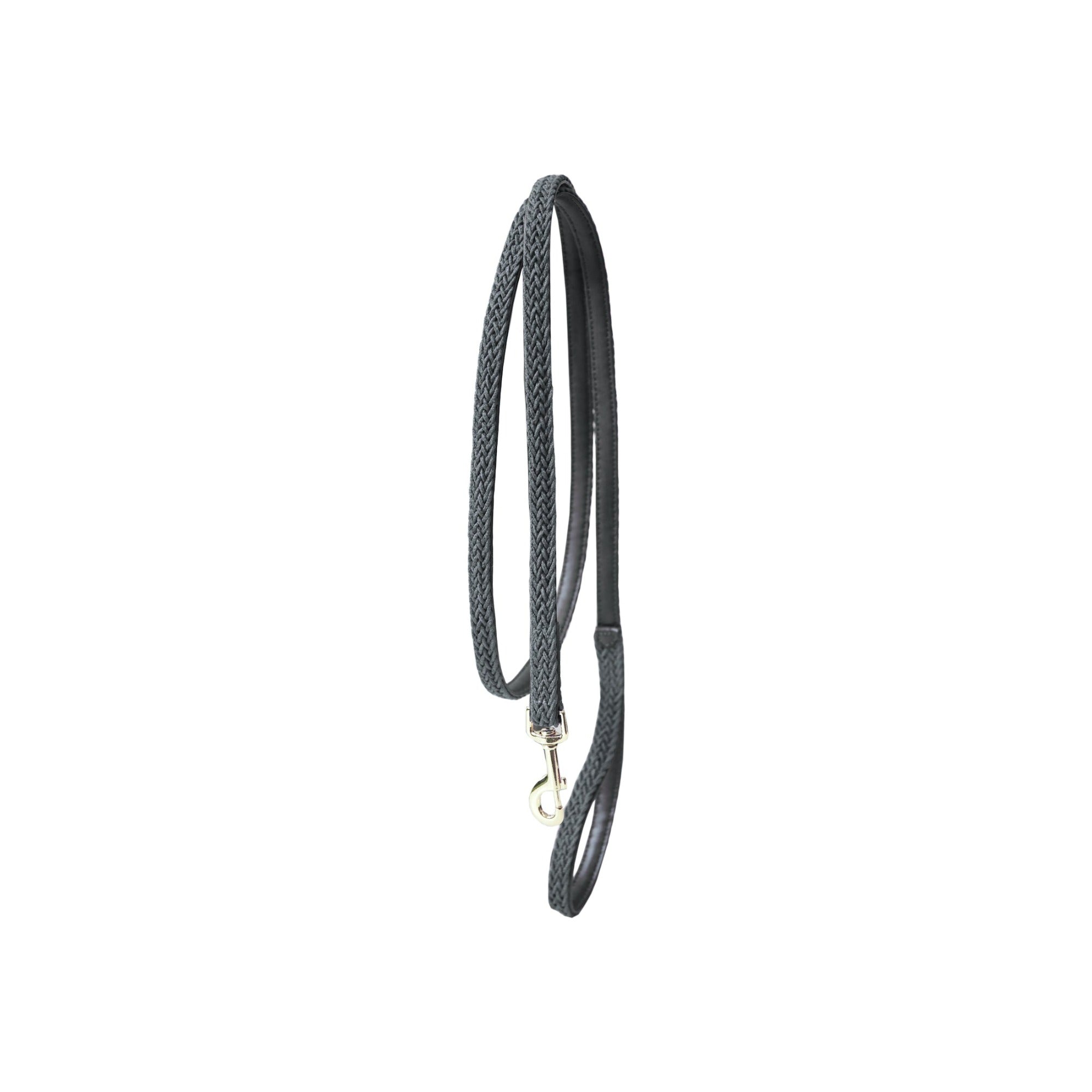 Kentucky Horsewear Plaited Nylon Horse Lead, Gray