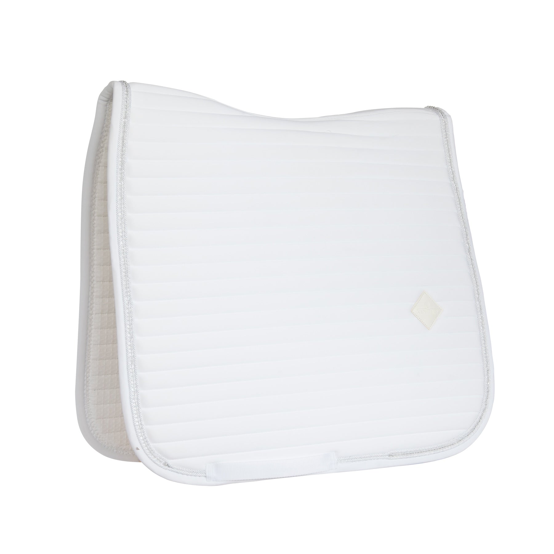 Kentucky Horsewear Saddle Pad Pearls Dressage White Edition