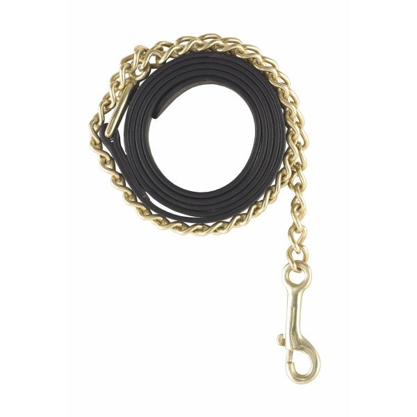 Camelot® Plain Leather Lead with 30" Chain