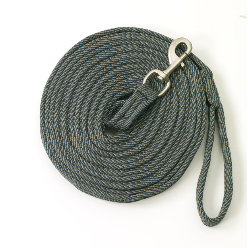 Centaur® 25' Cushion Padded Lunge Line, Green/Gray