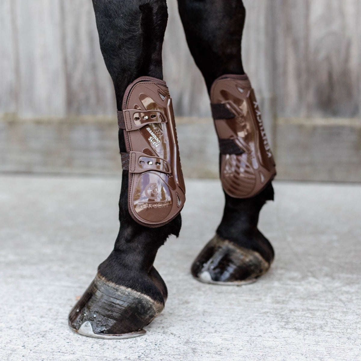 Kentucky Horsewear Bamboo Tendon Boots, Brown