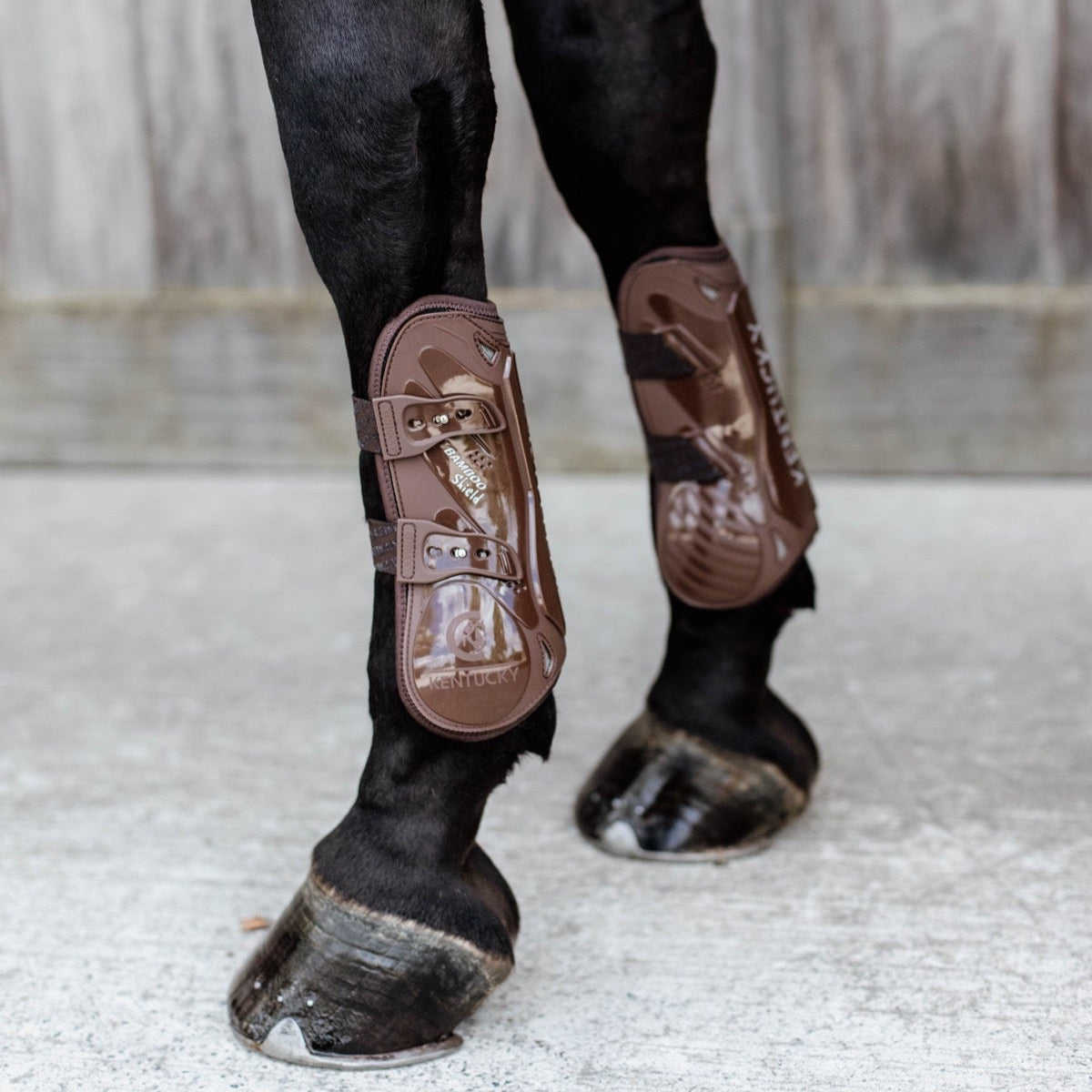 Kentucky Horsewear Bamboo Tendon Boots, Brown