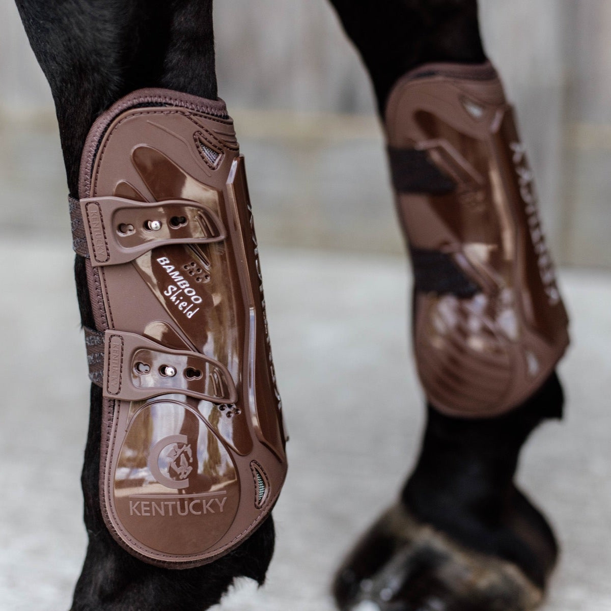 Kentucky Horsewear Bamboo Tendon Boots, Brown