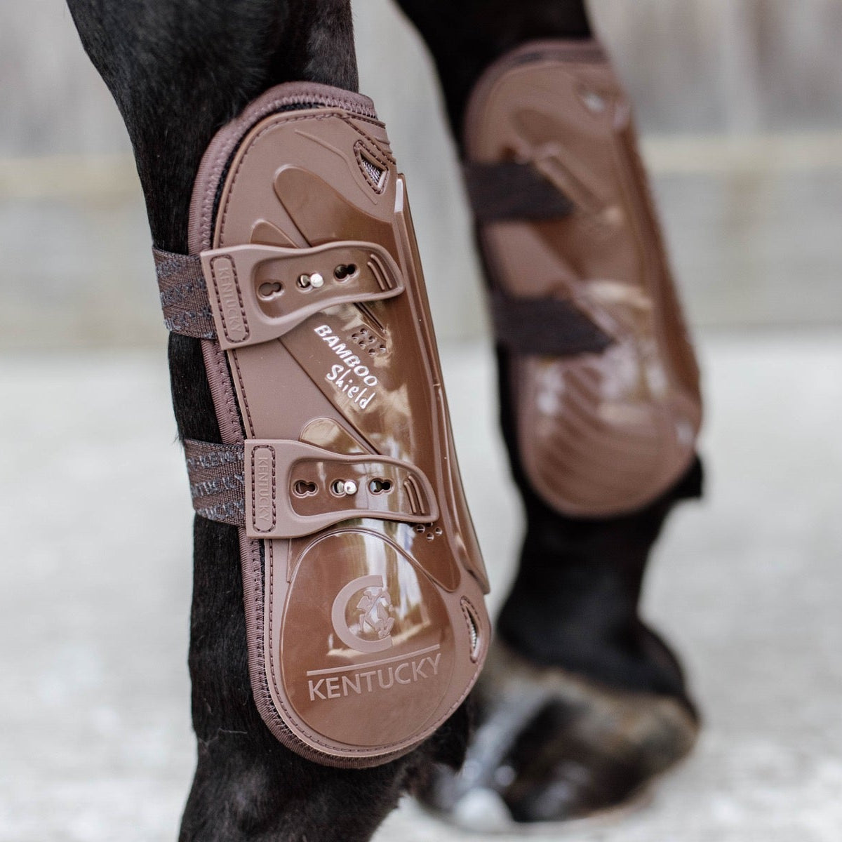 Kentucky Horsewear Bamboo Tendon Boots, Brown