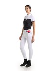 EGO7 Mathilde Short Sleeve Competition Shirt, Black/White