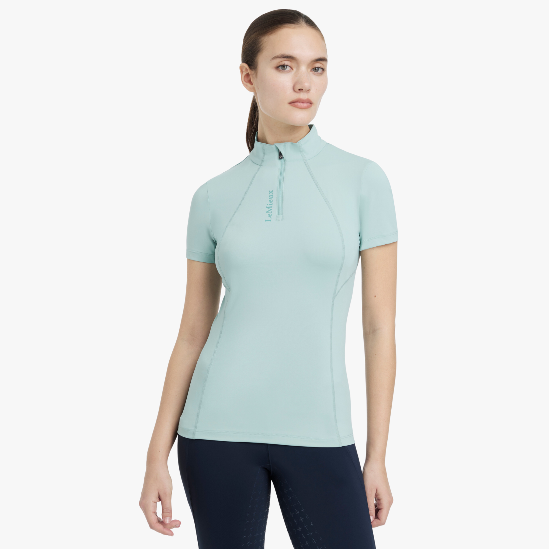 LeMieux Ladies Short Sleeve Classique Base Layer, Aqua