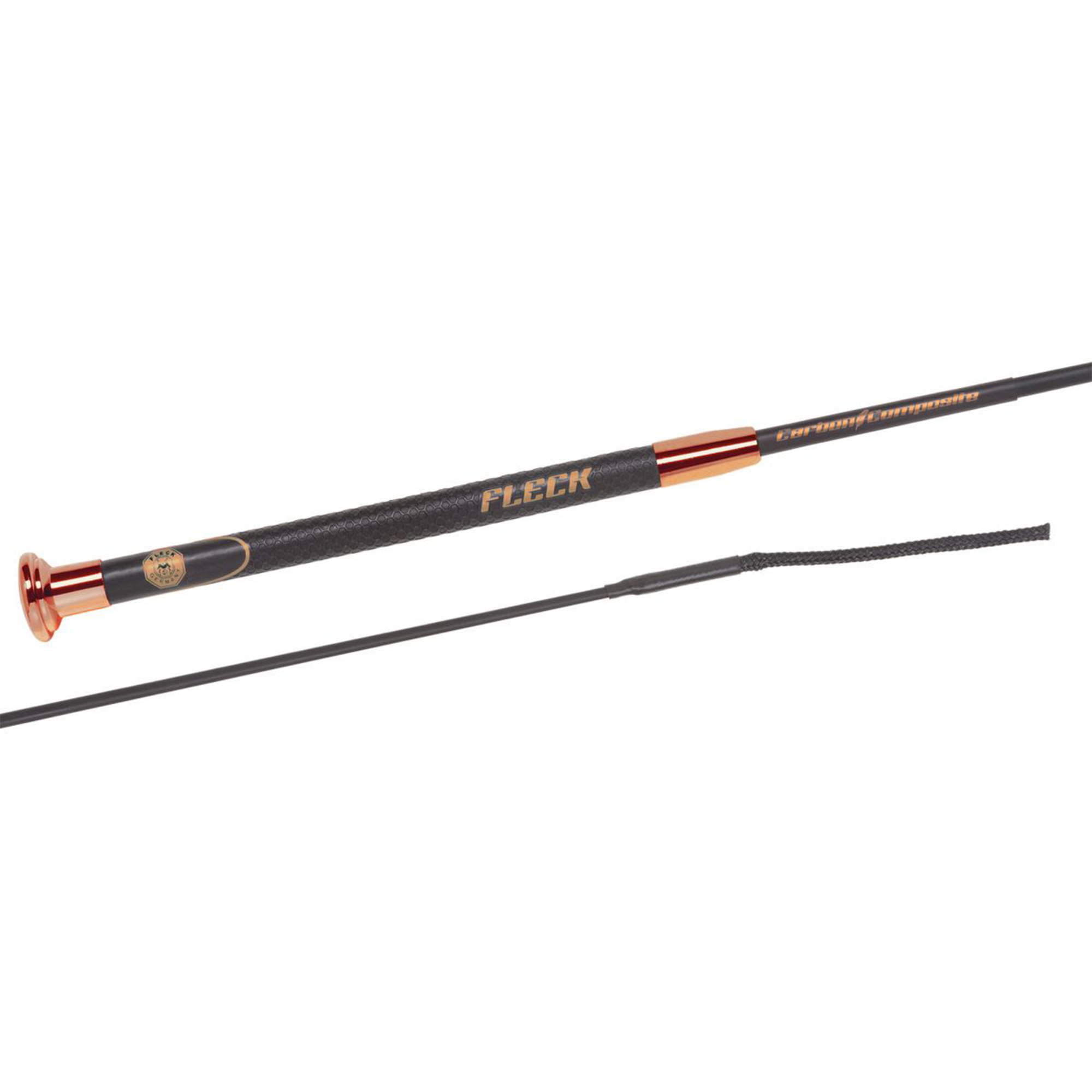 Fleck Dressage Whip, CARBON ultralight rosegold, CARBON composite shaft, RoseGold