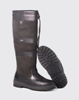 Dubarry Ireland Galway Ladies Waterproof Leather Country Boot in Black/Black