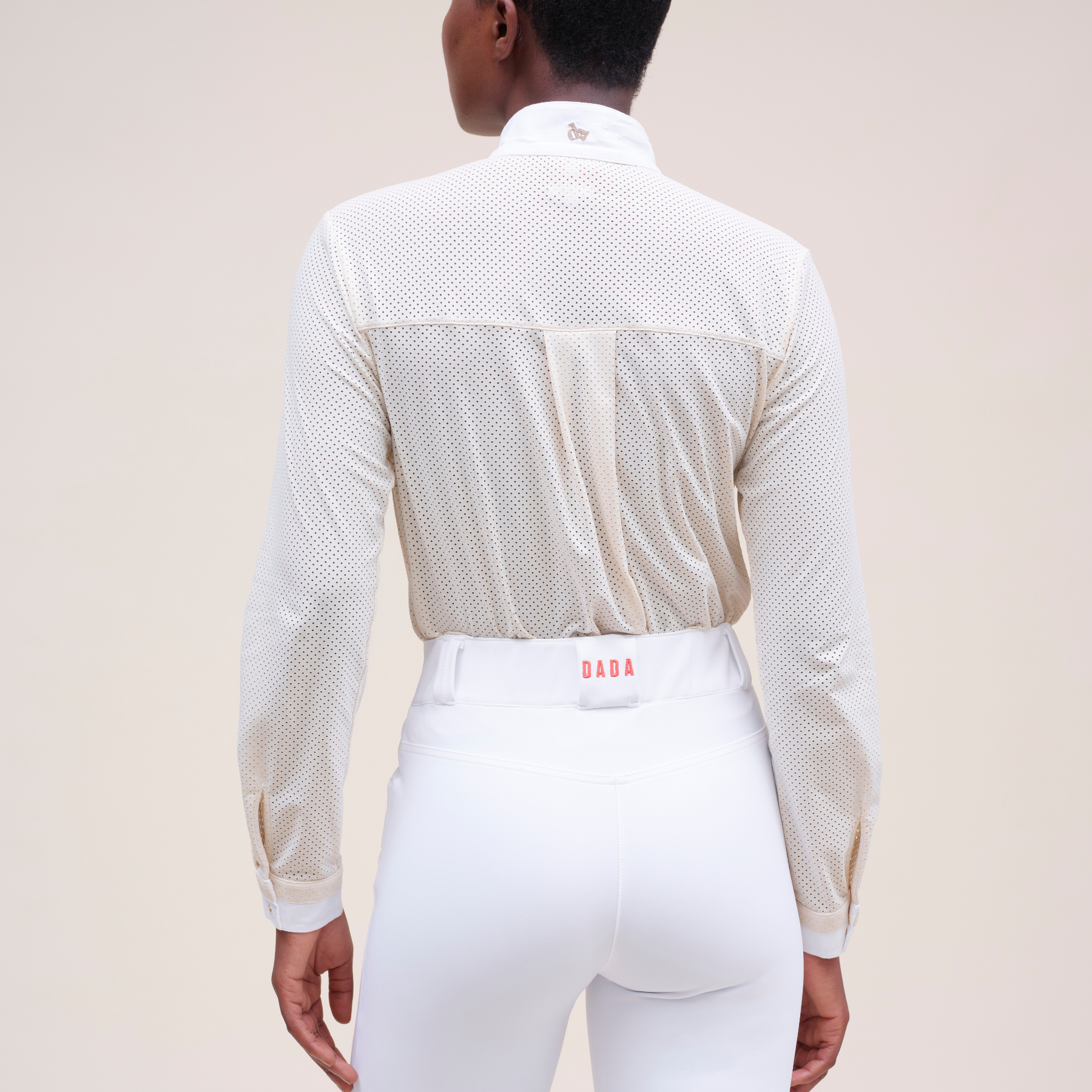 Dada Sport Kit New Ladies Knee Grip Breeches, White