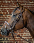 Dy'on Anatomic Flash Noseband Bridle, Brown, D Collection