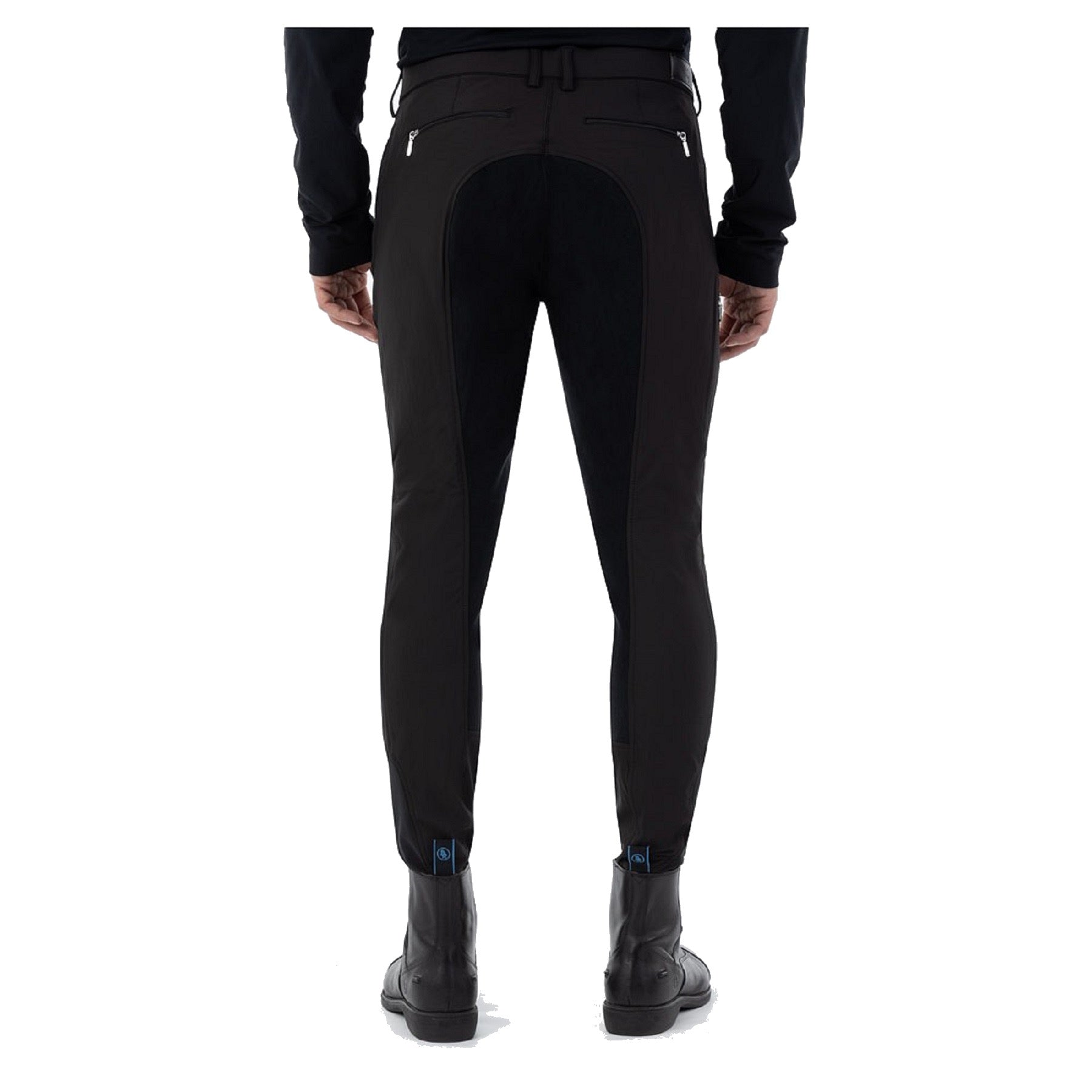 BR Equestrian Men's Full Seat Riding Breeches Denzel Microfiber Seat, Meteorite