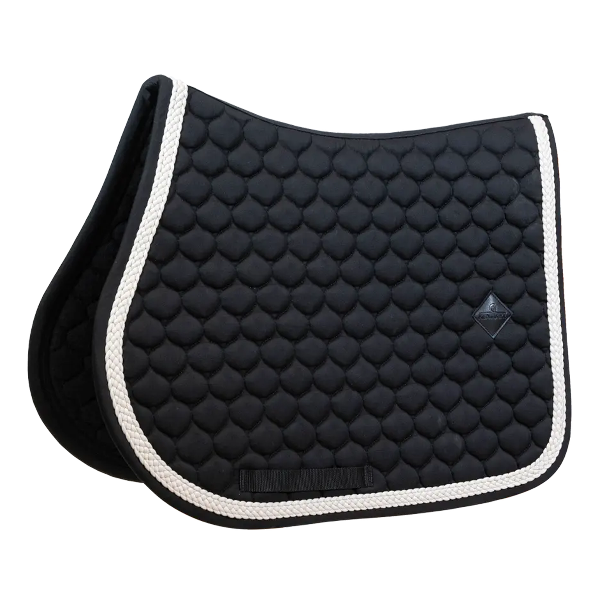 Kentucky Horsewear Show Jumping Saddle Pad with Plaited Cord, Black