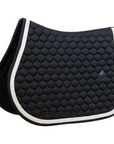 Kentucky Horsewear Show Jumping Saddle Pad with Plaited Cord, Black
