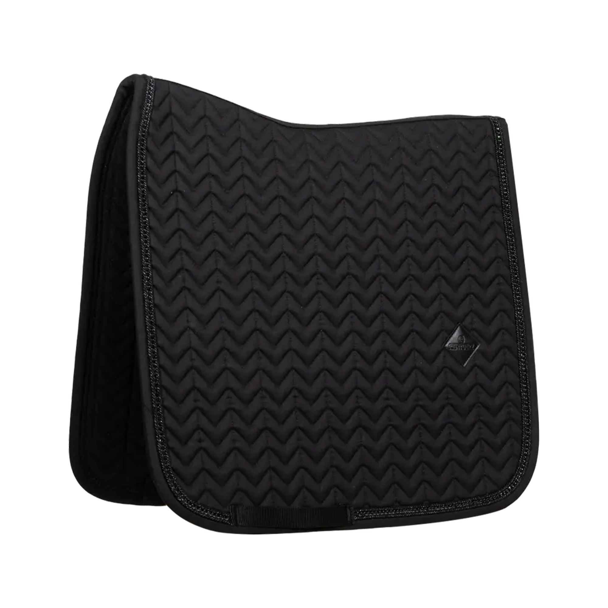 Kentucky Horsewear Dressage Saddle Pad with Metal Chain, Black