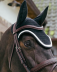 Kentucky Horsewear Fly Veil Wellington with Plaited Cord, Black