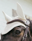 Kentucky Horsewear Fly Veil Wellington with Plaited Cord, Beige
