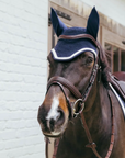 Kentucky Horsewear Fly Veil Wellington with Plaited Cord, Navy