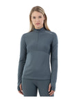 BR Equestrian Ladies Half Zip-Up Pullover Dewie, Dark Slate
