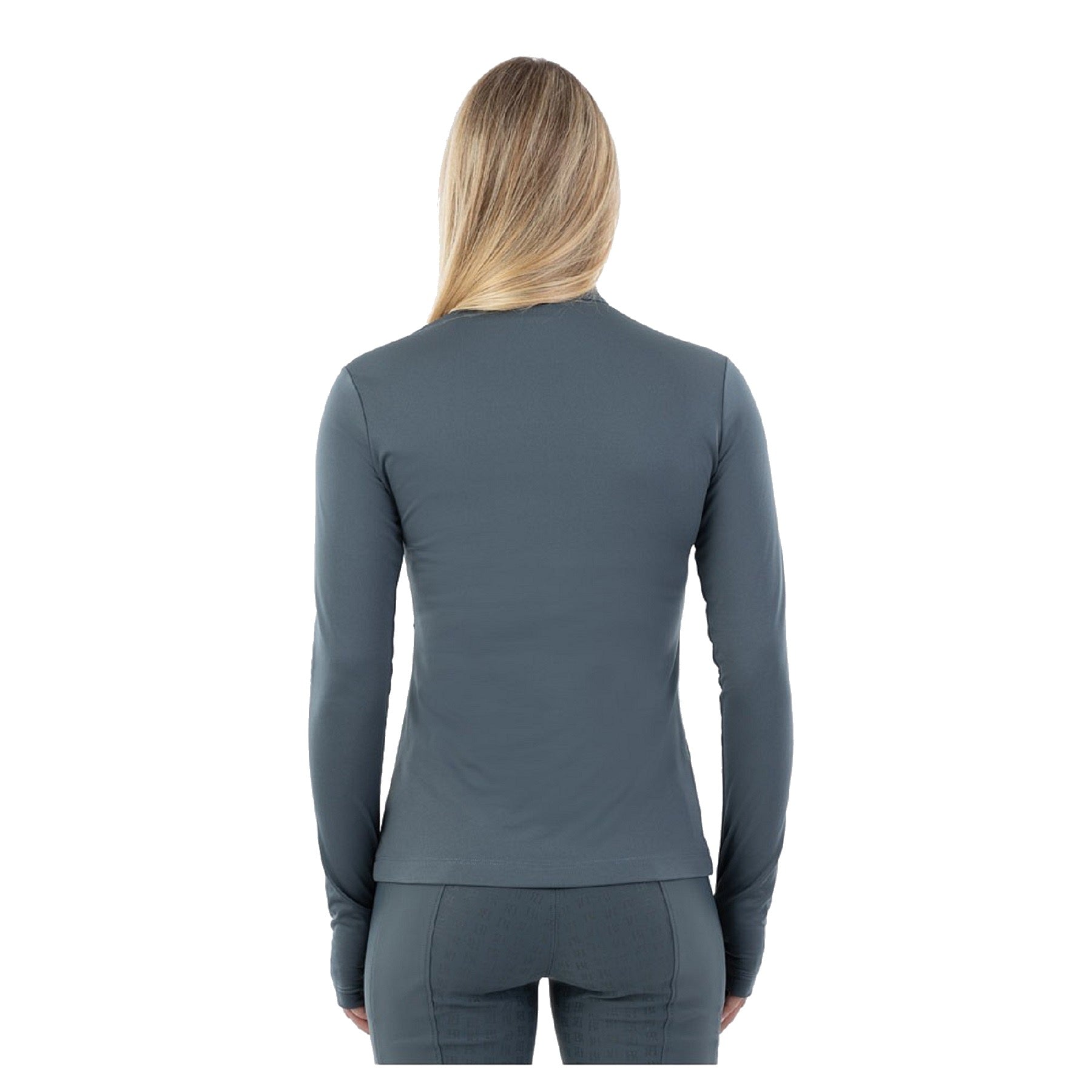 BR Equestrian Ladies Half Zip-Up Pullover Dewie, Dark Slate