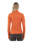 BR Equestrian Ladies Half Zip-Up Pullover Dewie, Mecca Orange