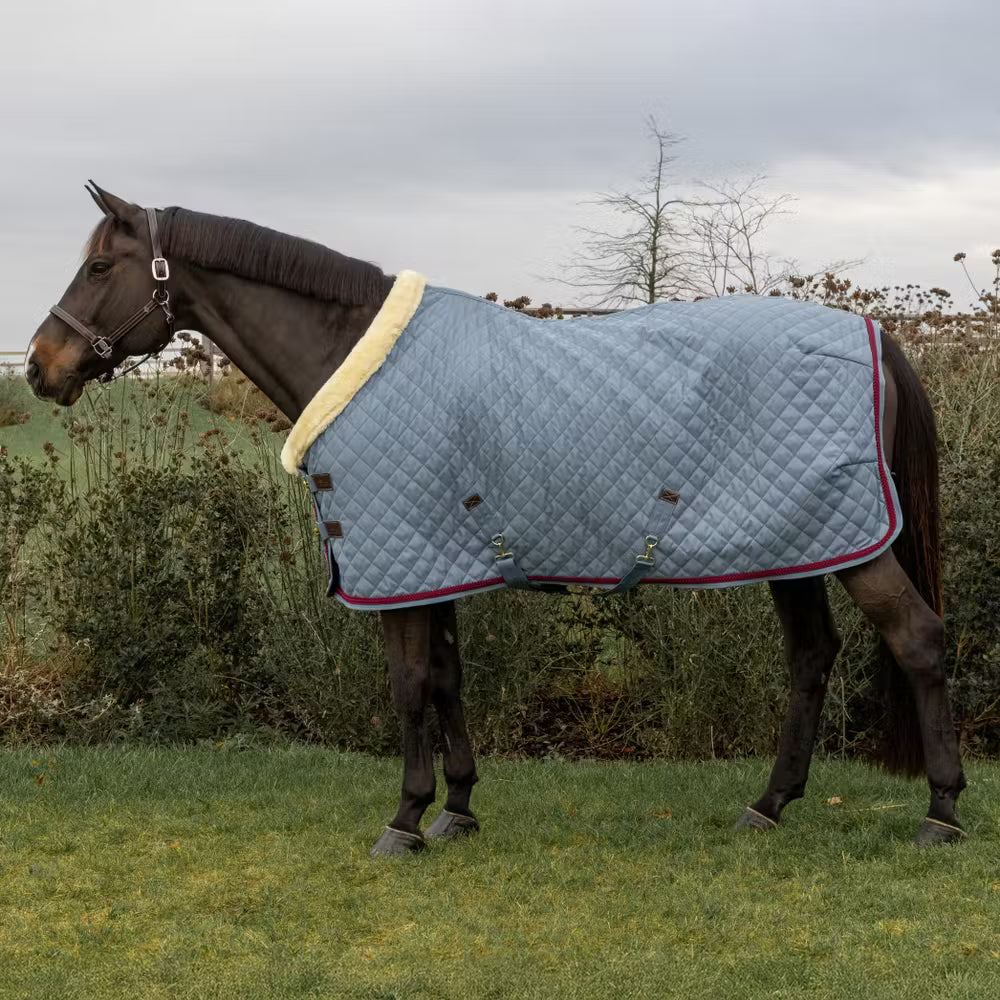 Kentucky Horsewear Show Rug with Bradied Rope, Denim