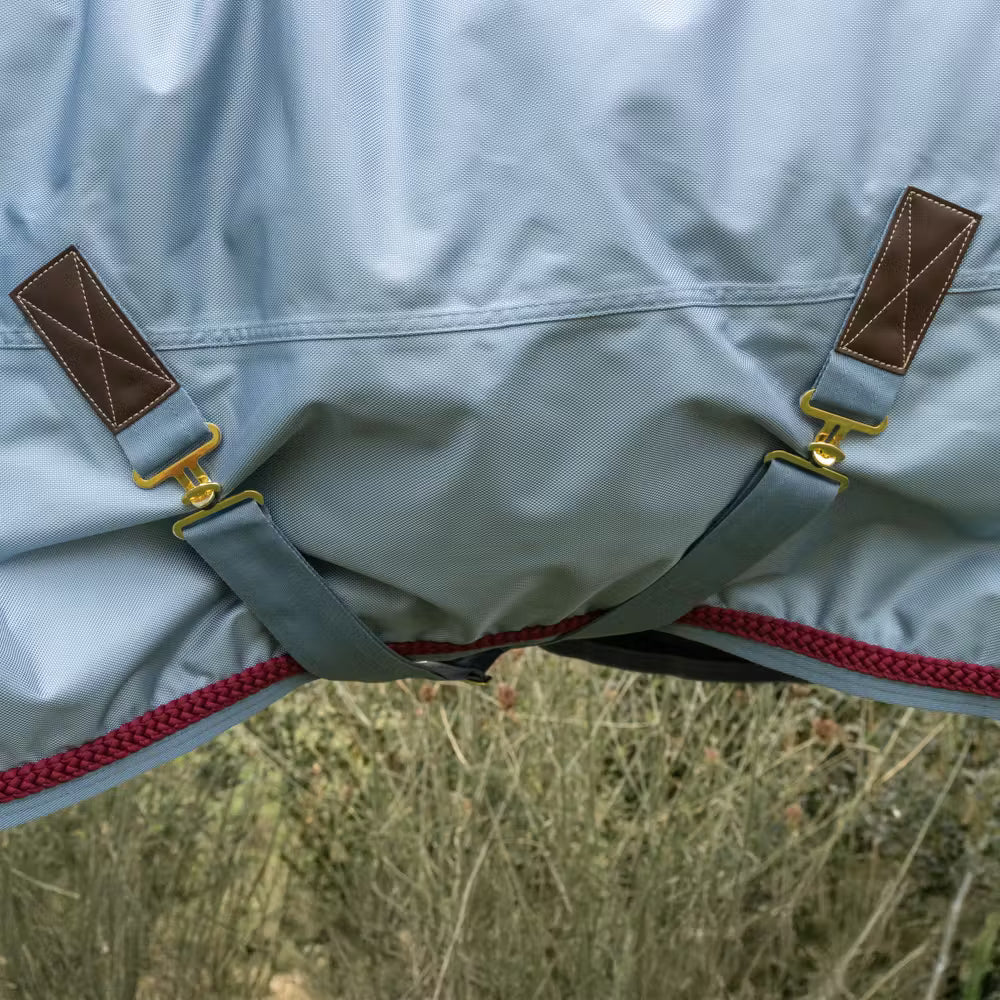 Kentucky Horsewear Turnout Rug All Weather Waterproof Pro with Braided Cord, Denim