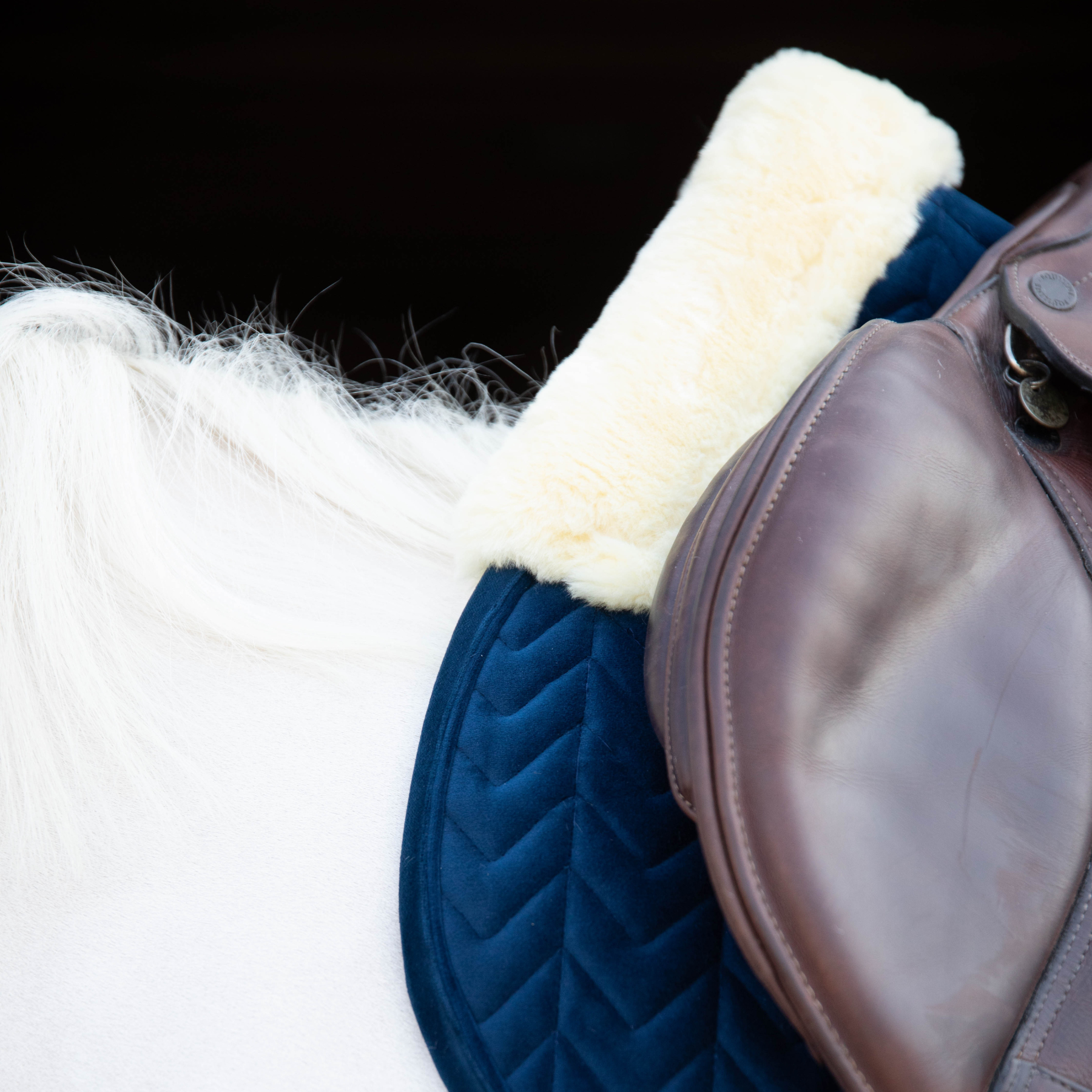 Kentucky Horsewear Skin Friendly Saddle Pad Velvet Jumping, Navy