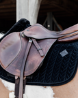 Kentucky Horsewear Skin Friendly Saddle Pad Velvet Jumping, Black