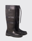 Dubarry Ireland Galway Ladies Waterproof Leather Country Boot in Black/Black