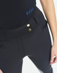 Dada Sport Kit New Ladies Knee Grip Breeches, Black