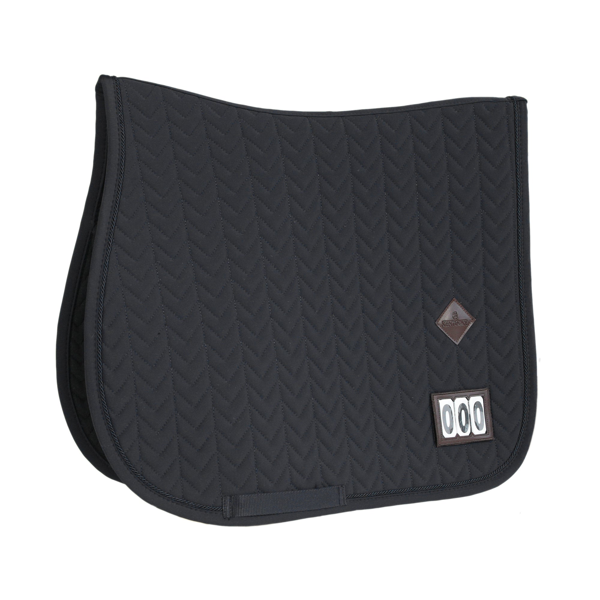 Kentucky Horsewear Saddle Pad Fishbone Black Jumping Competition Edition