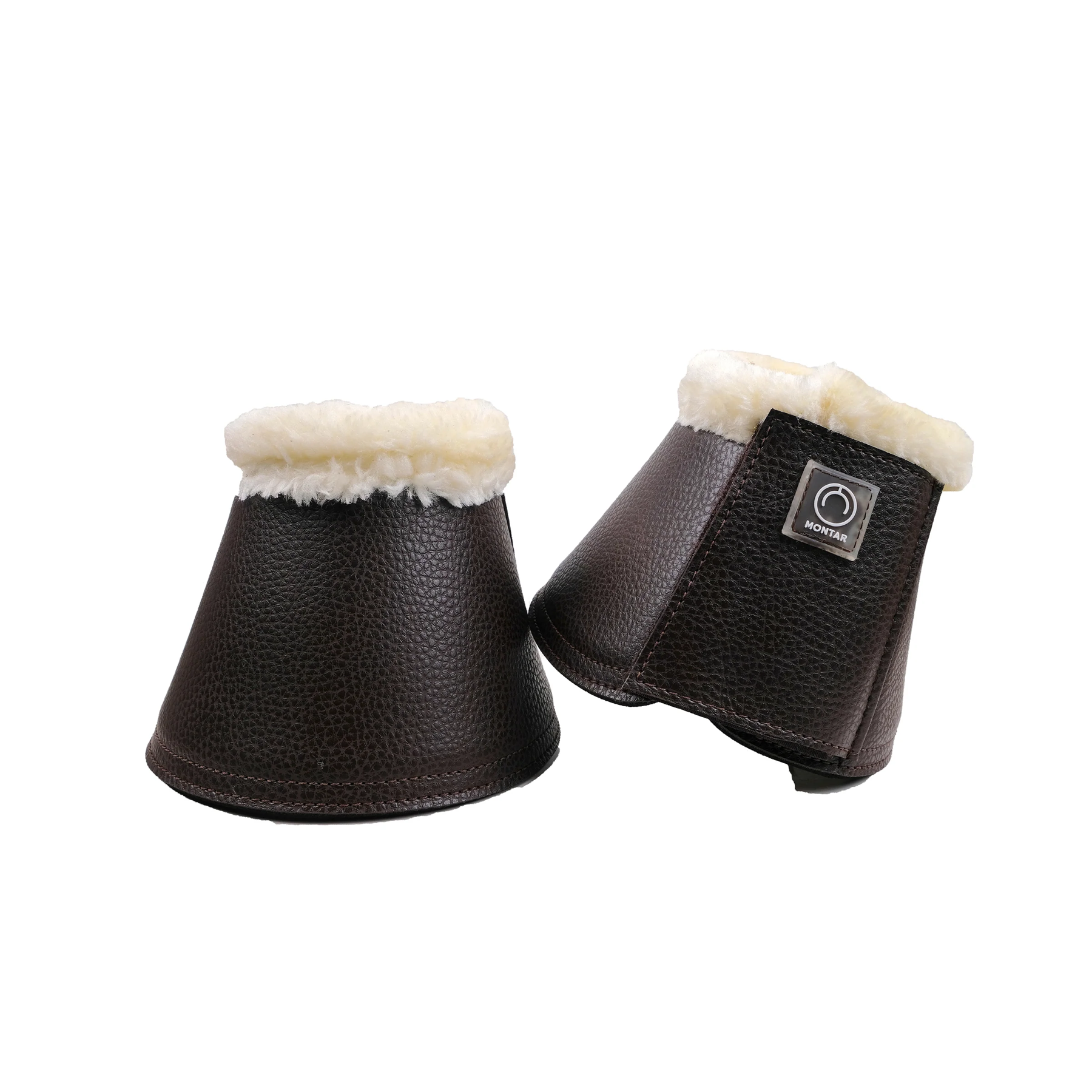 Montar PU Leather Bell Boots, Brown