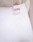 Dada Sport Kit New Ladies Knee Grip Breeches, White