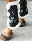 Kentucky Horsewear Vegan Sheepskin Bamboo Tendon Boots, Black